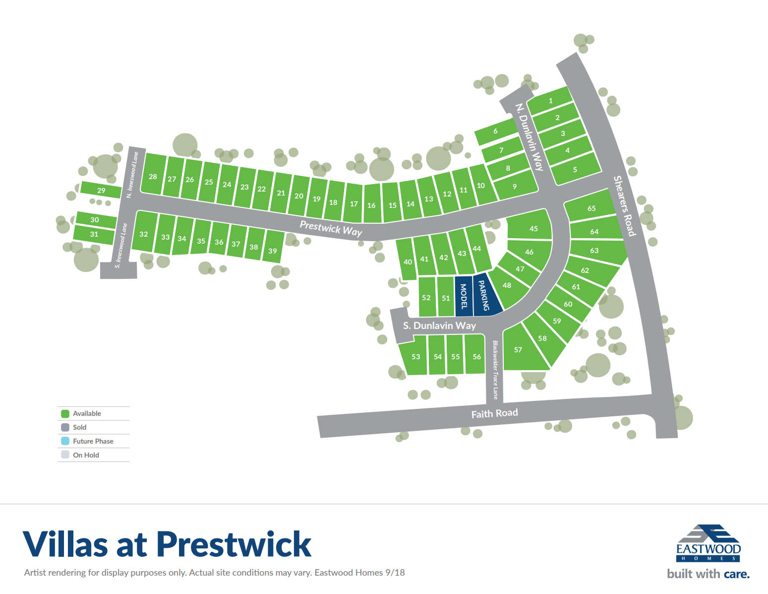 Villas at Prestwick Mooresville, NC Homes For Sale Eastwood Homes